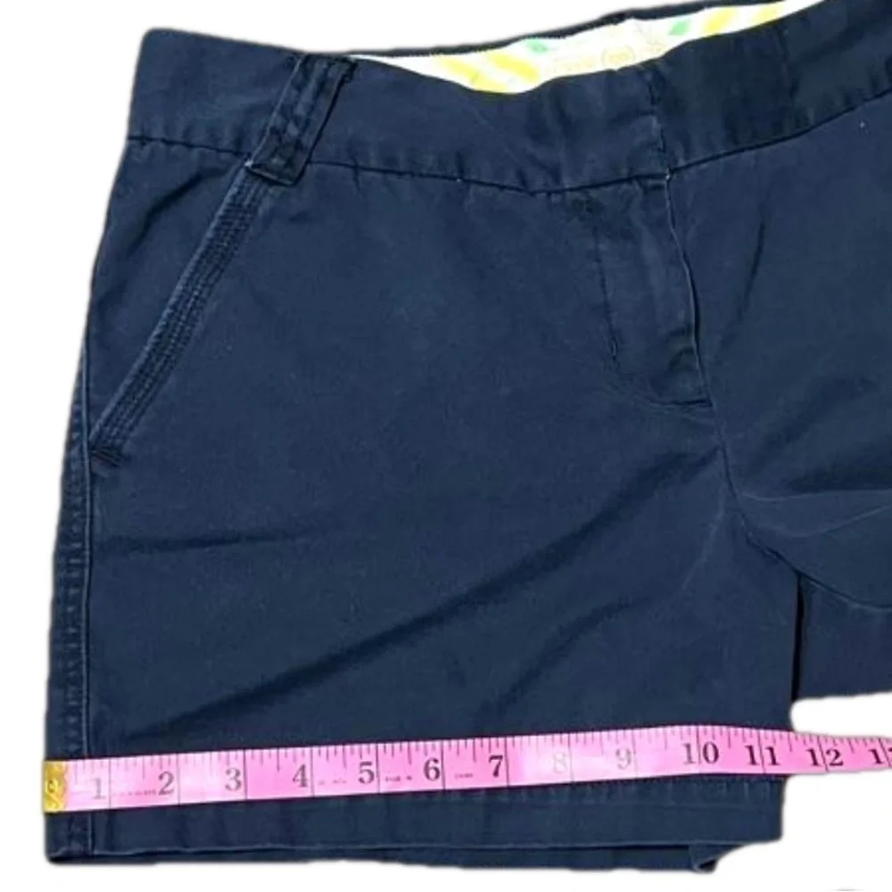 J Crew Weathered Chino Classic Twill City Fit Cotton Navy Shorts Women Size 10